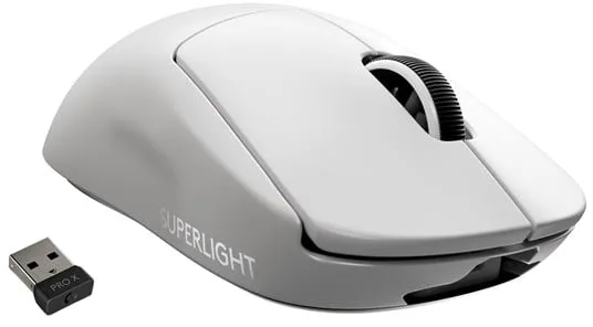 Logitech G PRO X SUPERLIGHT - Gaming Mouse - Optical - 5 buttons - White