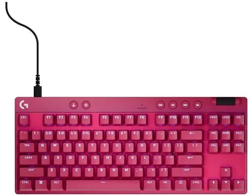 Logitech G PRO X TKL LIGHTSPEED - Logitech Magnetic Analog - Linear - Gaming Keyboard - Without Numpad - Nordic - Red
