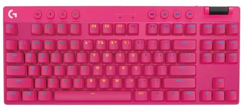 Logitech G PRO X TKL LIGHTSPEED - Logitech GX Brown (Tactile) - Tactile - Gaming Keyboard - Without Numpad - American English - Pink