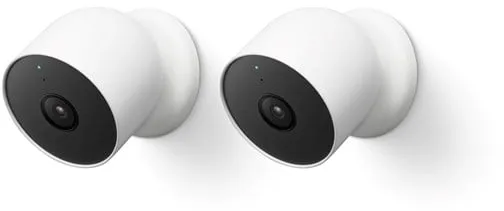 Google Nest Cam - Battery-powered Outdoor/Indoor Security Camera 2-Pack